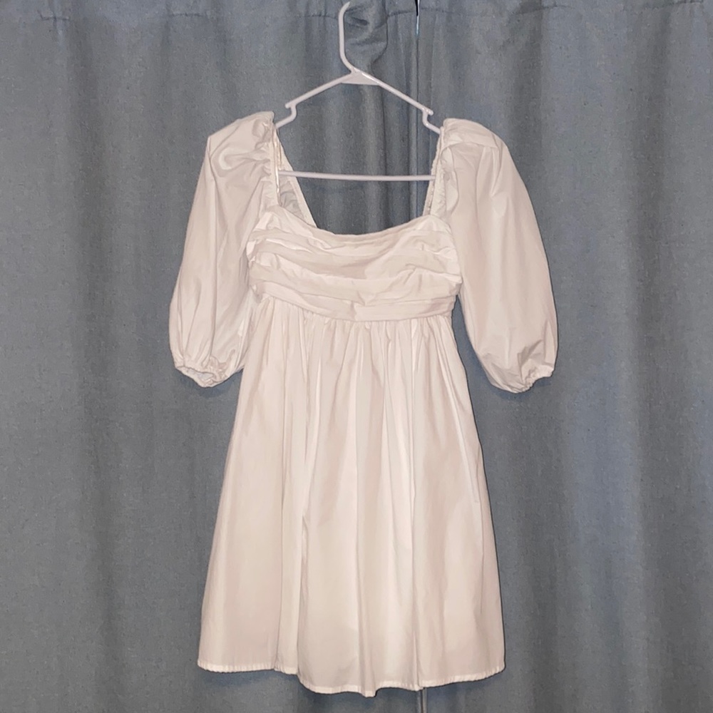 Abercrombie Puff Sleeve Mini Dress with Pockets